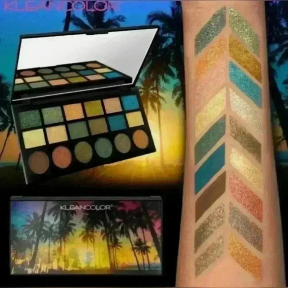 Kleancolor 18 shade Tropical Passion Holographic Eyeshadow Palette - Picture 4 of 4